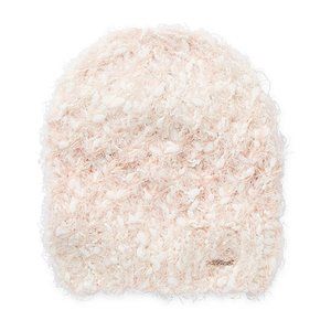 Skechers Acyrlic Knit Light Pink Beanie Hat OS